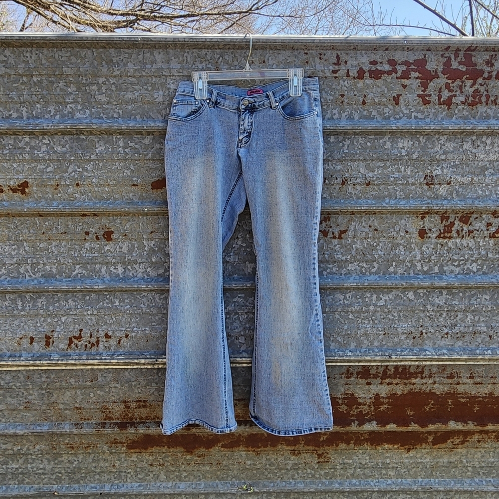 VINTAGE Jou Jou Stretch Wide Leg Denim Jeans